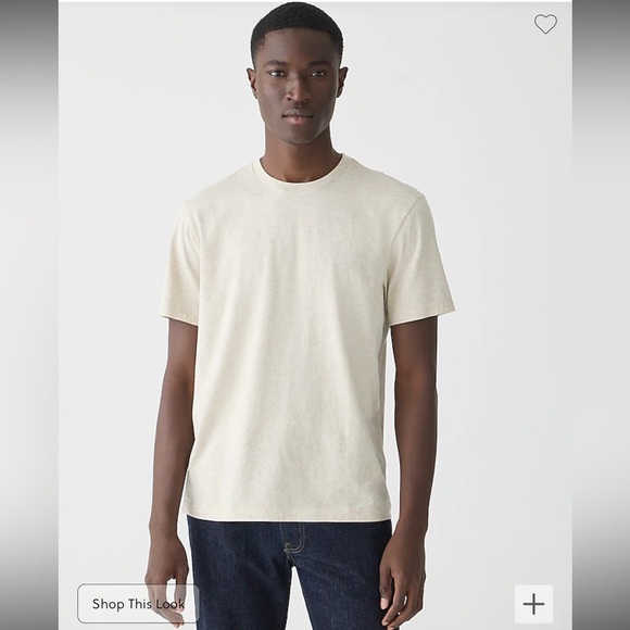 NWT J Crew Men’s Slim Broken In T-Shirt in Heather Grey Size Small - Picture 5 of 5